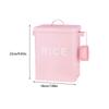 Metal Canister Rice Buckets Grain Tin Powder Laundry Powder Case Lid Scoop Insect-Proof Sealed Multipurpose Airtight