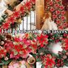 1/3/5 STÜCK Weihnachtsblumen Glitzer Künstliche Poinsettie Blumenschmuck Weihnachtsbaumschmuck DIY Girlanden Heim Hochzeitsfeier Dekoration