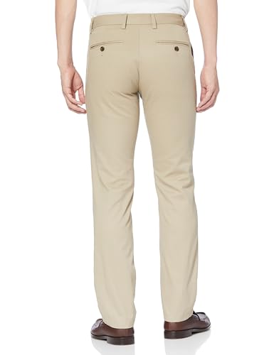 [Amazon Essentials] Men's Slim Fit Chino Pants, No Pleats, Non-Stretch, Khaki Beige, W28 / L28