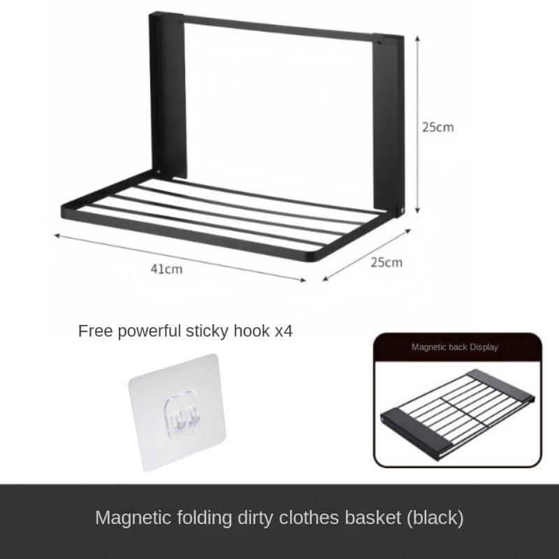 

Магнитная Металлическая Боковая Полка для Стиральной Машины, Складная Вешалка для Одежды, Экономия Места, Временная Полка без Пробивки, Простая Полка для Ванной чёрный