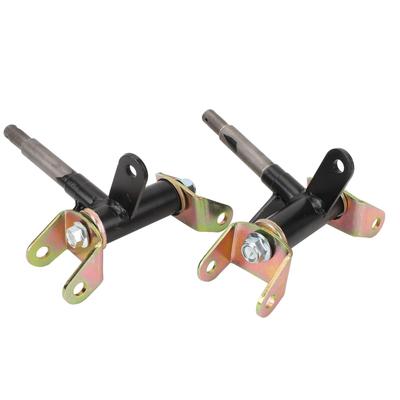 Gokart Front Steering Knuckle 17mm Steering Strut Knuckle Spindle Left and Right Front Steering Knuckle Drum Brake ATV 4-Wheel Go-Kart 50cc-150cc