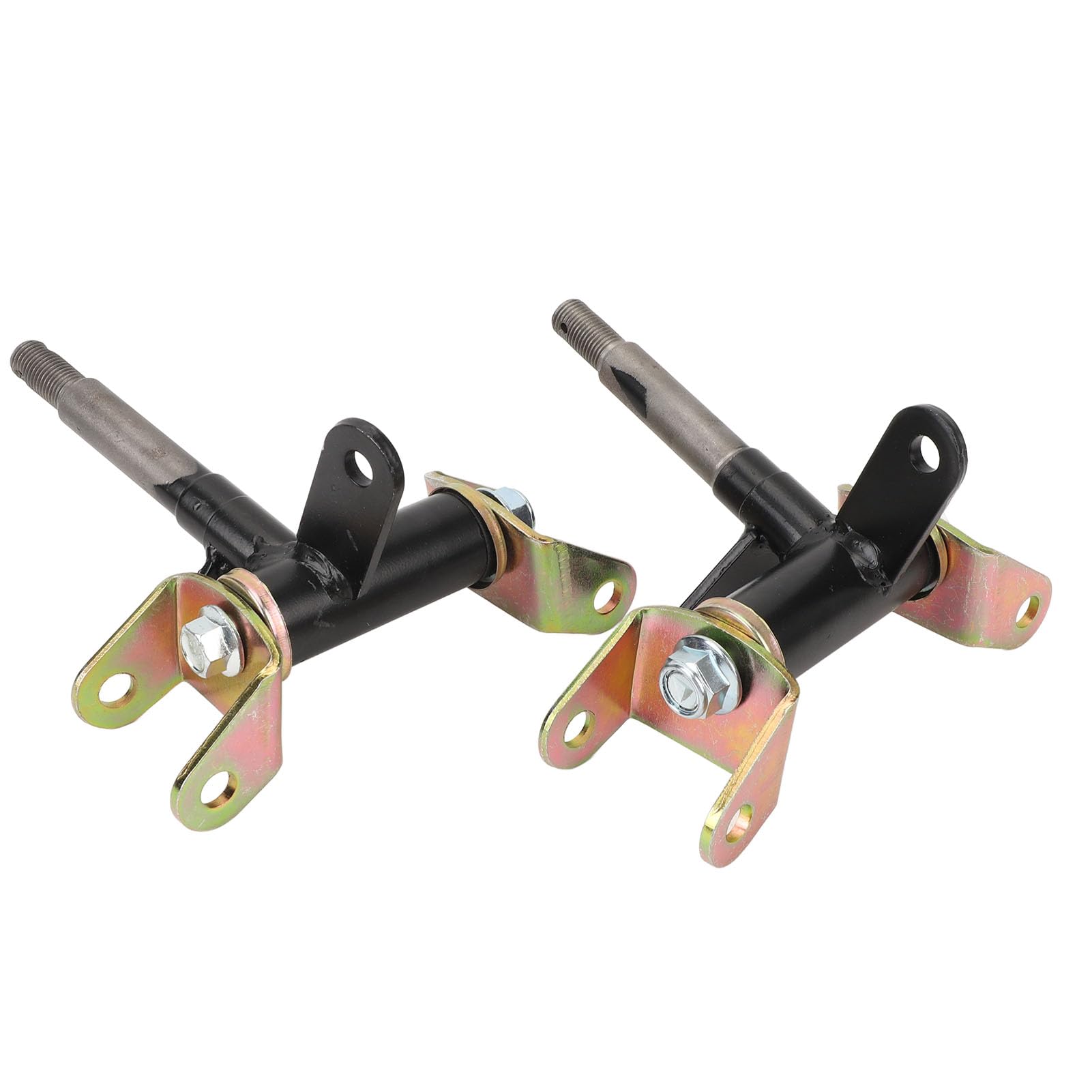 Gokart Front Steering Knuckle 17mm Steering Strut Knuckle Spindle Left and Right Front Steering Knuckle Drum Brake ATV 4-Wheel Go-Kart 50cc-150cc