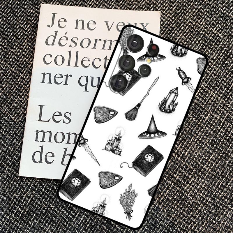 Girly Pastel Witch Goth Ouija Case For Samsung Galaxy S25 Ultra S20 S21 S22 S23 S24 Ultra S9 S10 Plus S25 FE Back Cover