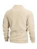 Men's Double Zipper Collar Hoodie - Autumn/Winter Trendy Street Casual Jacket