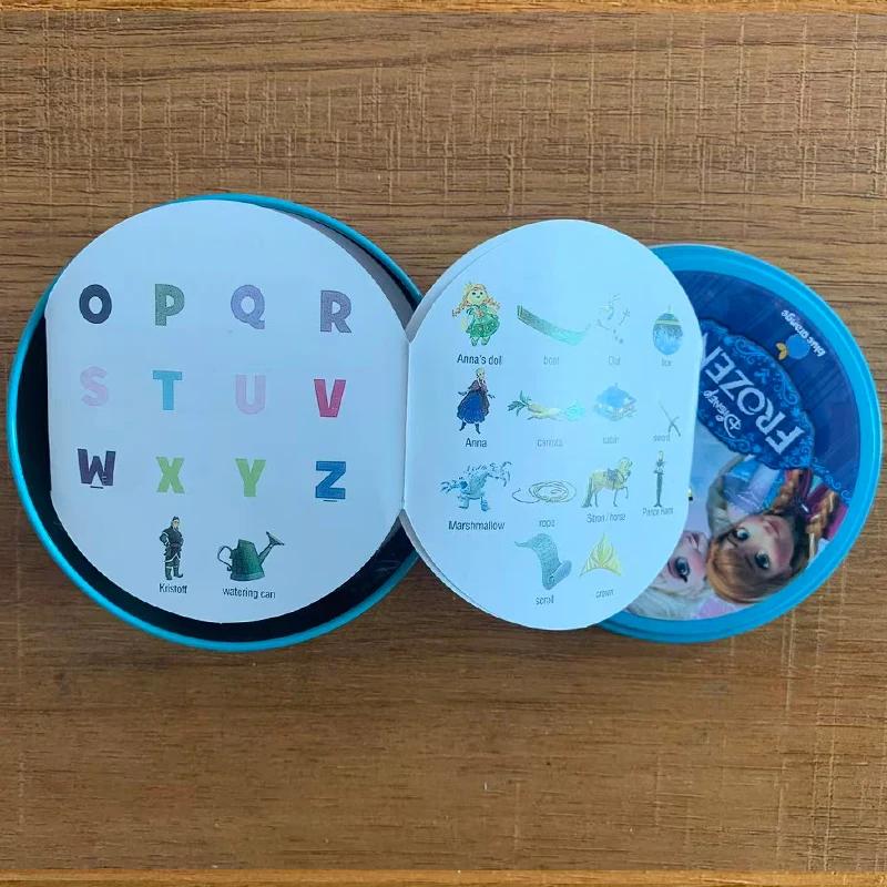 Kartenplatten-Aktivität 100. Jubiläum Eisenbox-Karte Gefrorene Prinzessin 2 bis 8 Spieler Familienurlaub Camping Weihnachten Kindergeschenk