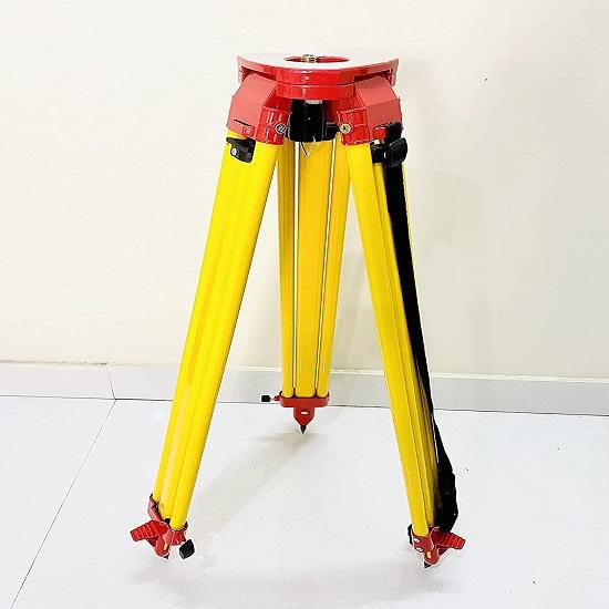 Aluminum Di-casting Single Lock Tripod For Auto level, Theodolite, Survey and Total Station, Yellow, Standard
