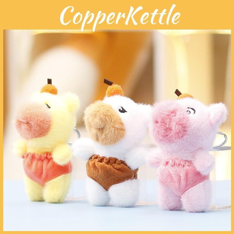 Toy Plush Capybara Keychain Stuffed Animal Doll Backpack Decoration Pendant