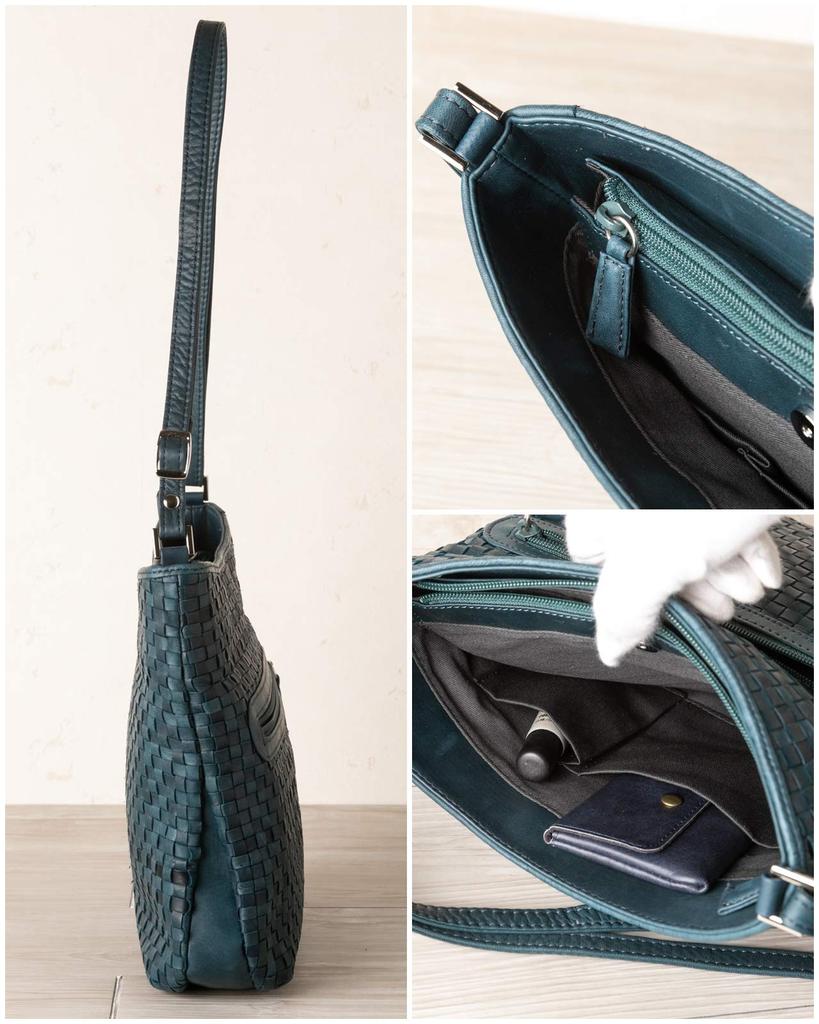 BAG since Imai Bag Pony Mesh Shoulder Genuine Crossbody Braided A5 Vertical Style [IMAI 1977] Bag, Leather, Bag, Horsehide, Size, (33428 Chocolate)