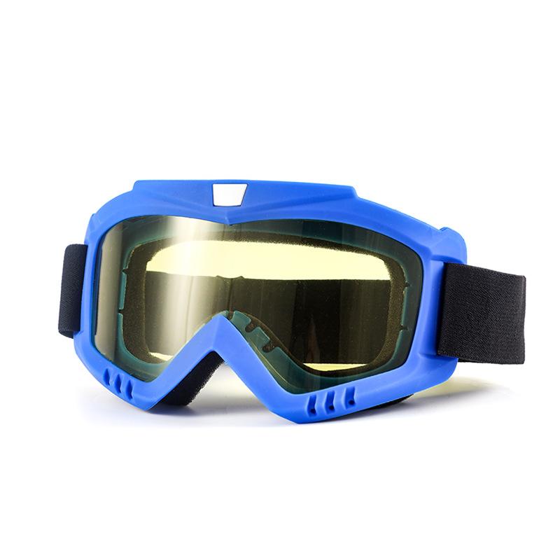 Outdoor Off-Road Motorcycle Windproof Sand-Proof UV-Protective Goggles with Interchangeable Lenses Full Frame for Riding