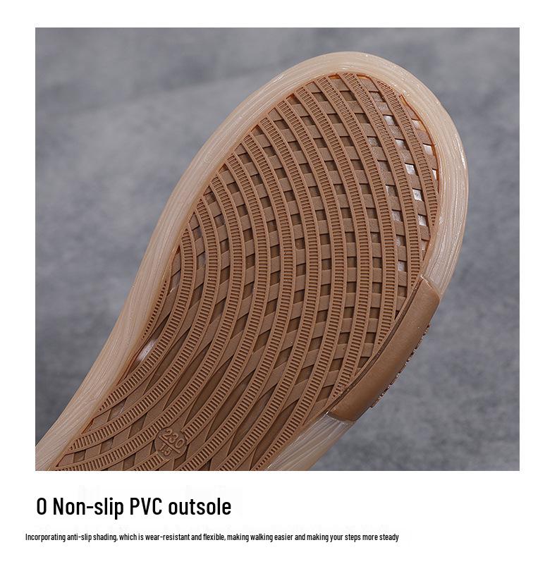 Autumn Korean Style Women's Slip-On Soft Sole Sneakers with Elastic Band for Casual Wear