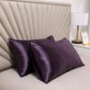 Bedroom Pillow Case Protector Simulated Silk Fabric Pillowcase Modern 48x74cm Luxurious Comfotable Solid Color