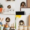 Cartoon Reading Mouse Mouse Hole Home Wall Background Beautification and Decoration Wall Stickers