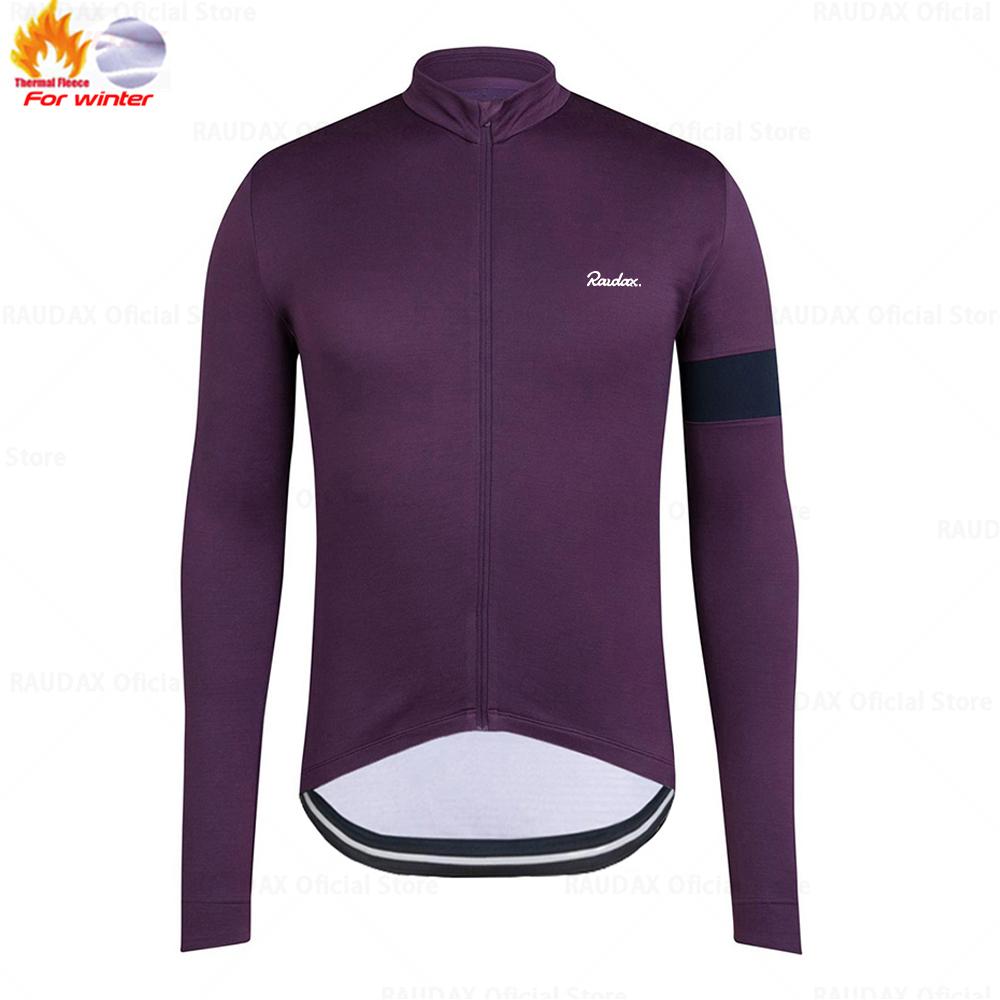 Raudax Winter Thermal Fleece Cycling Jersey Set Racing Bike Cycling Suit Mountian Bicycle Cycling Clothing Triathlon Clothing