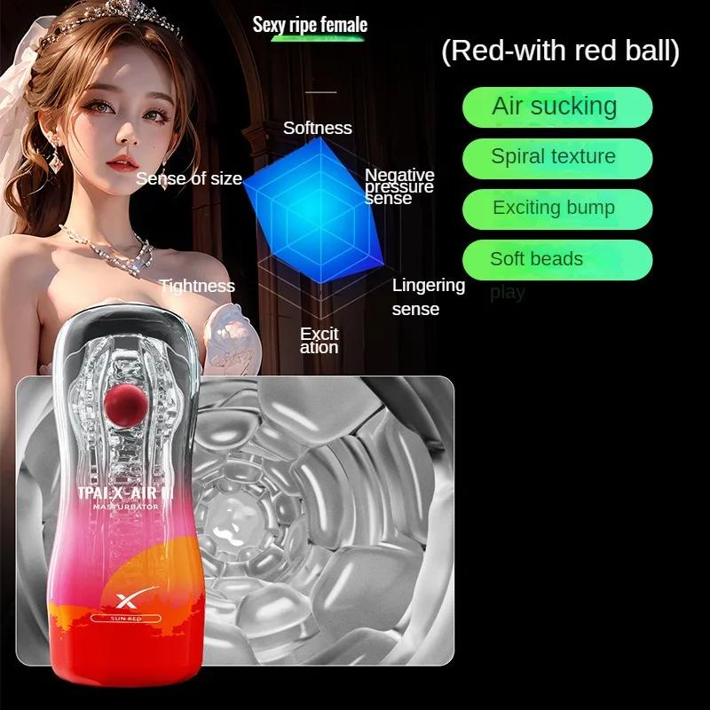 Male Masturbator Cup  Pussy Transparent Vagina Adult Goods Endurance Exercise Vacuum Pocket Sex Toy for Men Adult Suppli Pussy