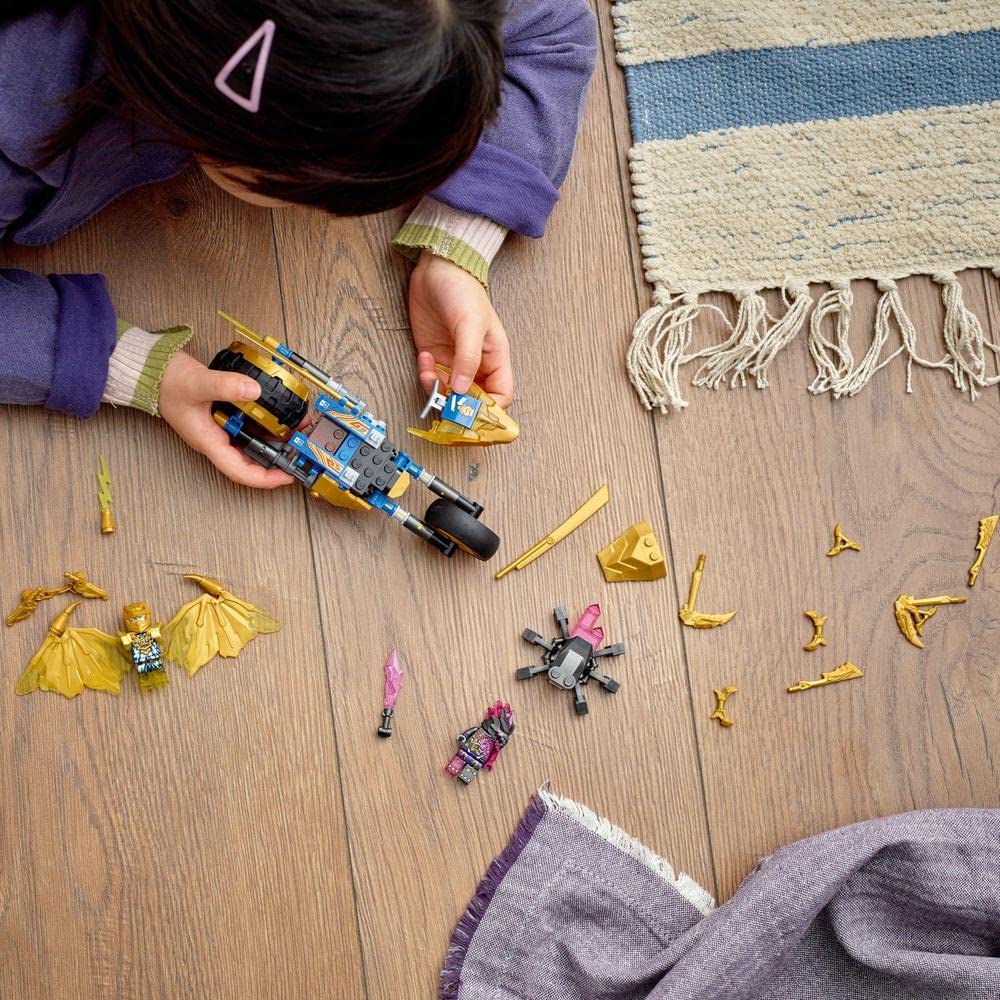 LEGO Ninjago Jay's Golden Dragon Bike 71768, Toy, Building Blocks, Gift, Ninja Bike, Boys, Ages 7 and Up