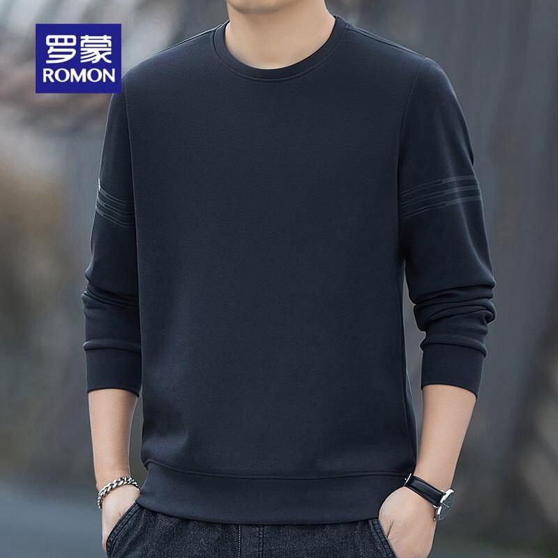 ROMON Men s Cotton Blend Crewneck Sweatshirt 2XL