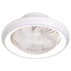 Smart Silent Ceiling Fan with 360° Rotating Light for Living Room or Bedroom