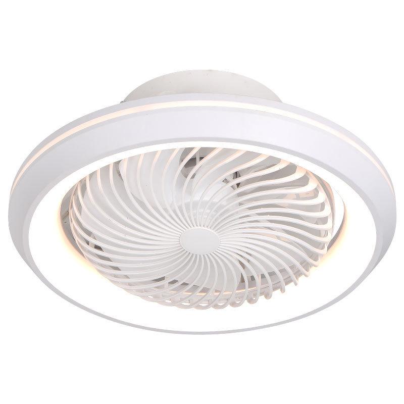 Smart Silent Ceiling Fan with 360° Rotating Light for Living Room or Bedroom
