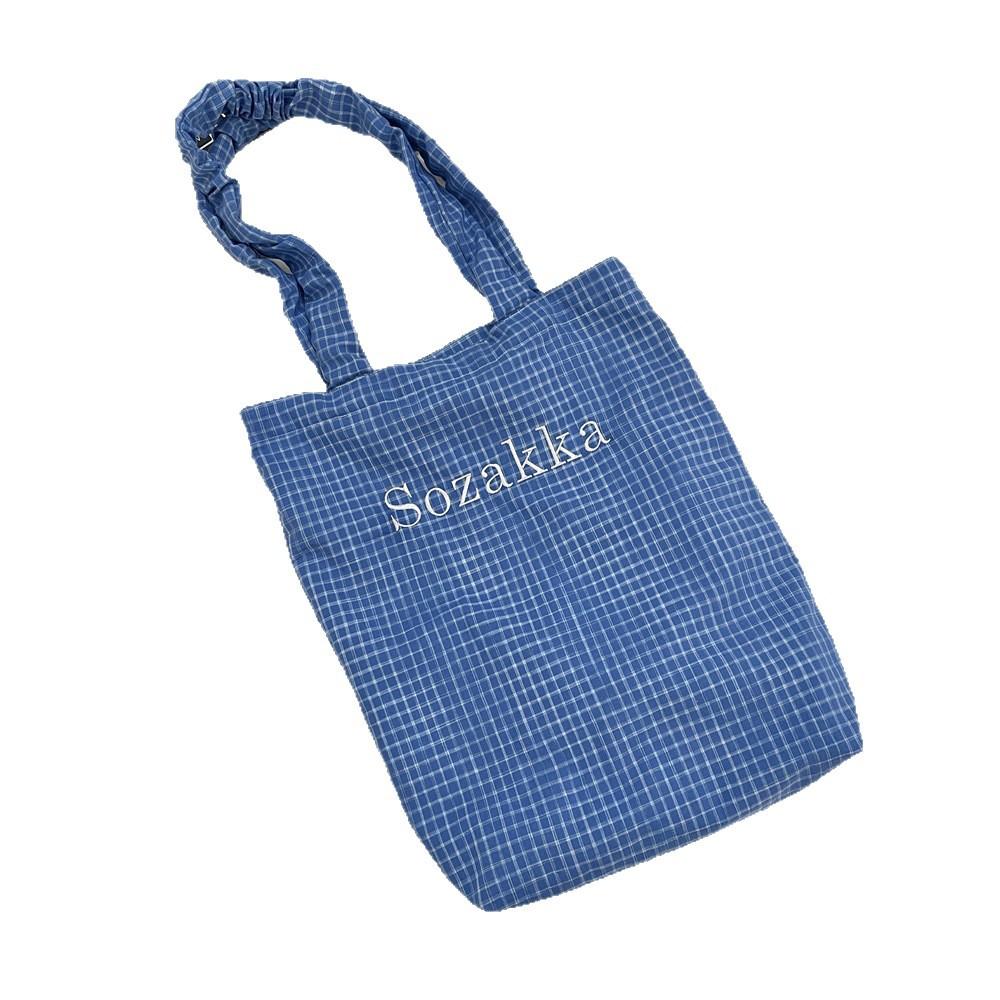 Sweet Canvas Bag Tote Bag Autumn Large Capacity Fashion Printed Plaid Contrast Shoulder Bag