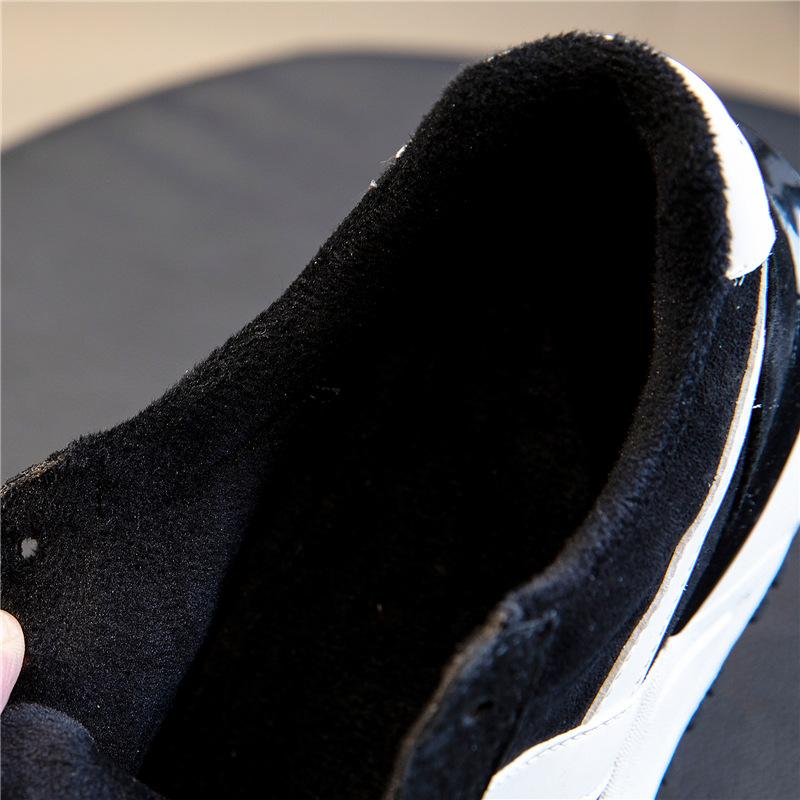 Dad shoes women's velvet autumn and winter 2025 new leisure sports running breathable Forrest Gump shoes flat leather women's shoes