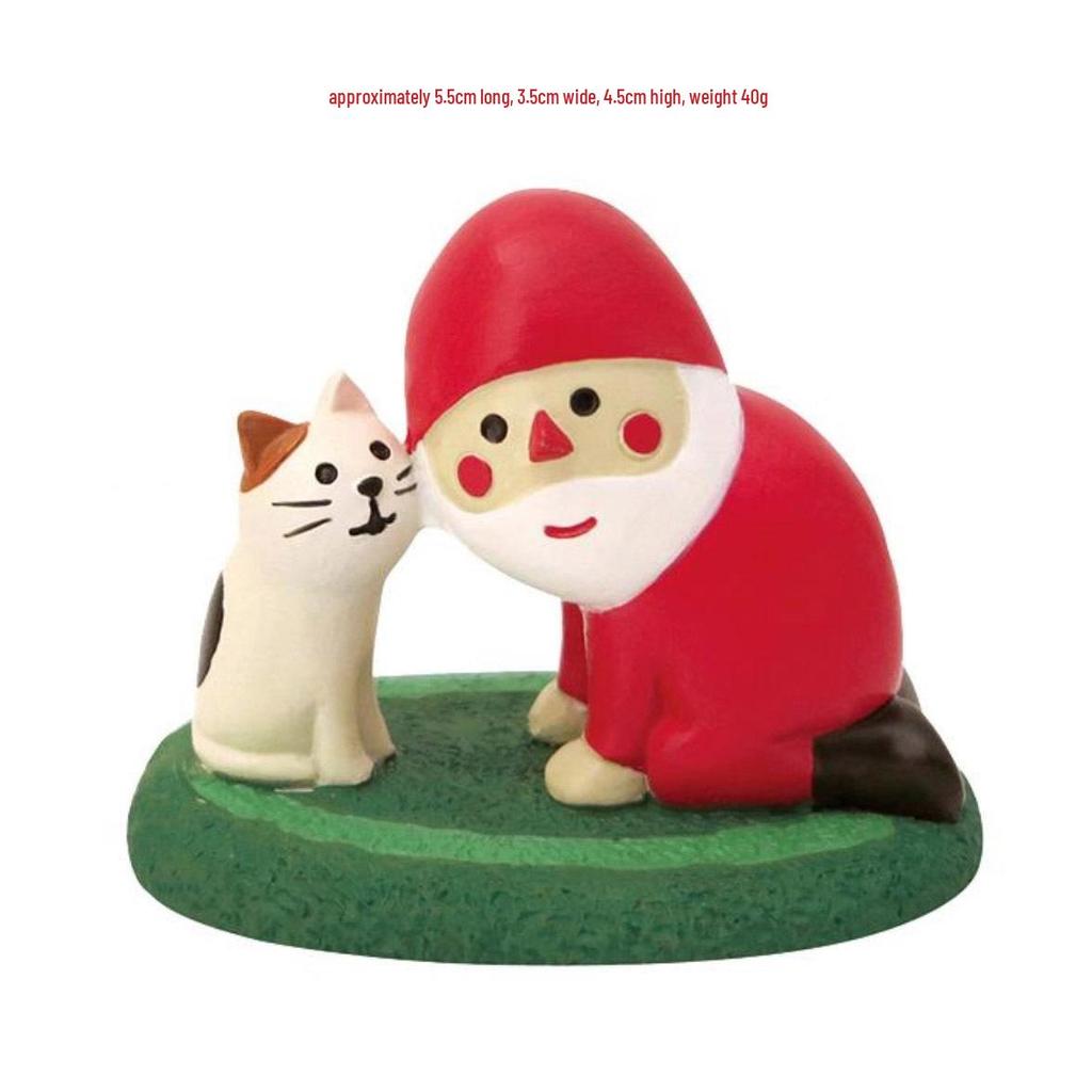 Japanese Cat Santa Claus Miniature Gifts - DIY Resin Crafts Ornaments