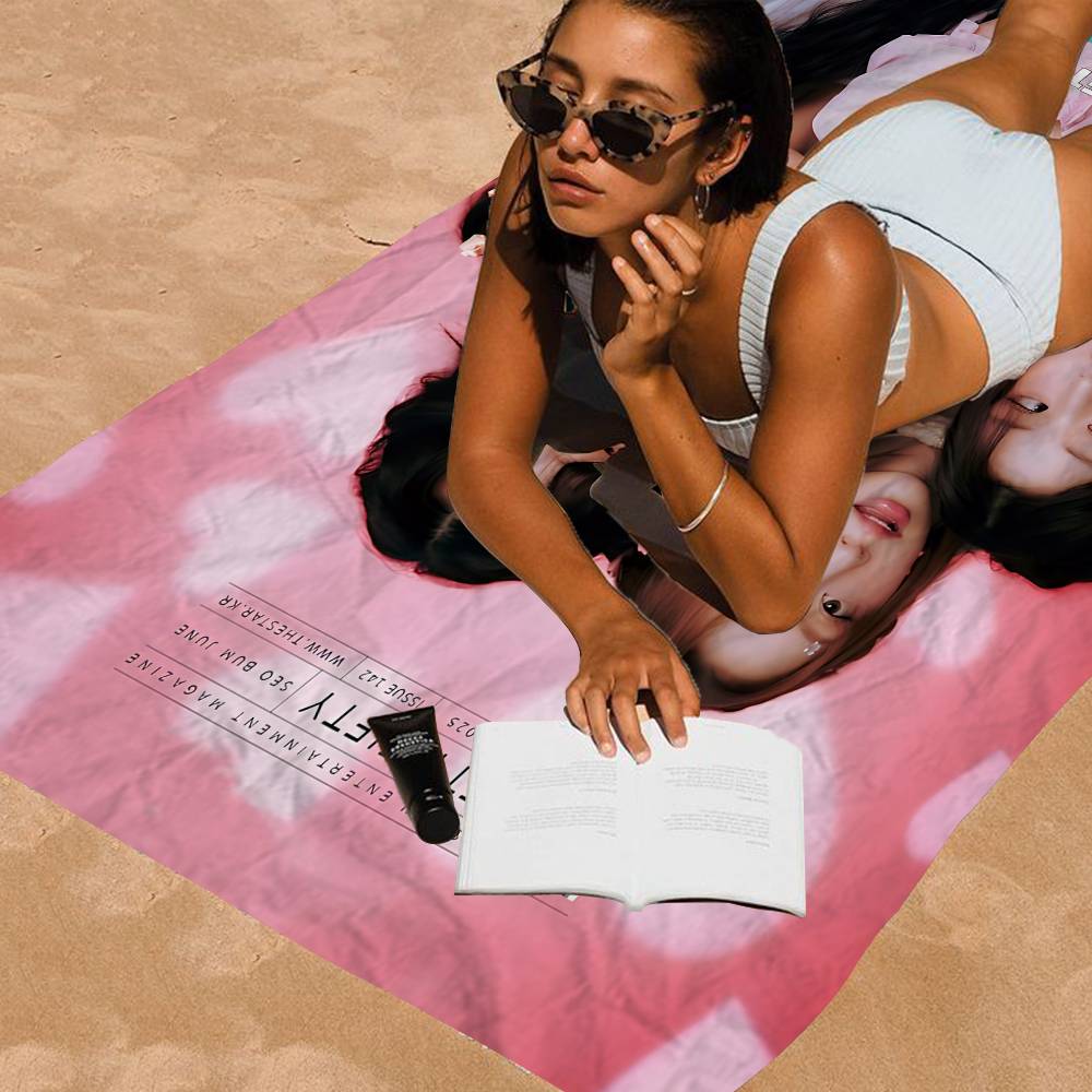 Kpop Group F-fifty Fifty Microfiber Beach Towel Absorbent Quick dry Soft Yoga Swimming Resort Mountain Climbing Towel