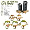 1Pcs Zinc Plated Capacitor Mounting Clip Iron Clamp Holder Bracket for Electrolytic Can Capacitor