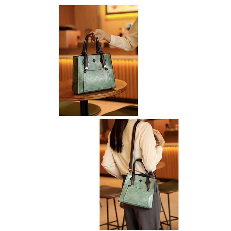 Damska Torba Tote w Stylu Retro, Prosta, o Dużej Pojemności, Popularna Nowa Torba na Ramię, Miejska Damska Torba Ręczna Pasująca do Wszystkiego