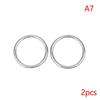 2Pcs 304 Stainless Steel Round O Ring M3 M4 M5 M6 Rust Smooth Solid Strong O Ring Fishing Yoga Hanging Welded Rings