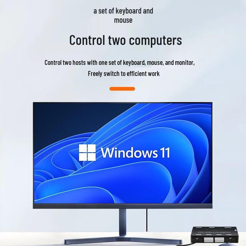 2portový HDMI VGA KVM přepínač pro dva počítače
