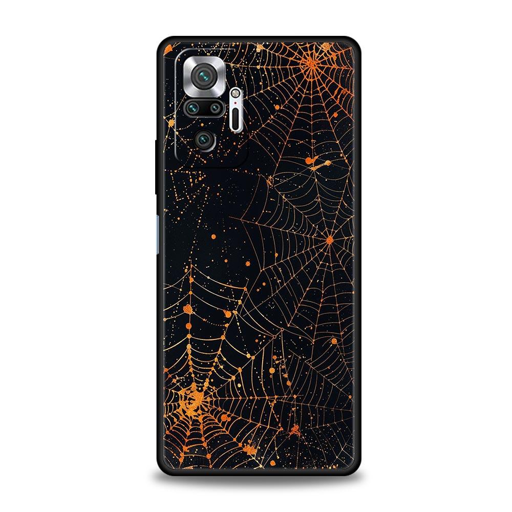 

Spider Web Phone Case Cover for Redmi 14C 10C Note 15 14 13 12 10 11 K40 Pro Plus 5G Soft TPU Shockproof Shell Fundas Capas Bags Note 13 5G