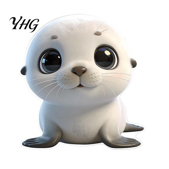 Animal Fridge Decor Acrylic Refrigerator Magnet, Cow Sheep Koala Frog Seal Durable Magnetic Decoration for Lockers Whiteboards Metal Surfaces