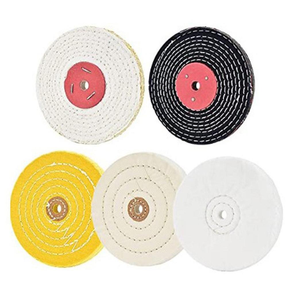 10 Buffing Pad Polishing Wheel Kits, Included Rouge Compound, Cone, Column, Mushroom, Grinding