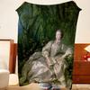 Artist F-Francois B-Boucher Throw Flannel Throw Blanket, Lightweight Cozy, Durable Washable cute Cool