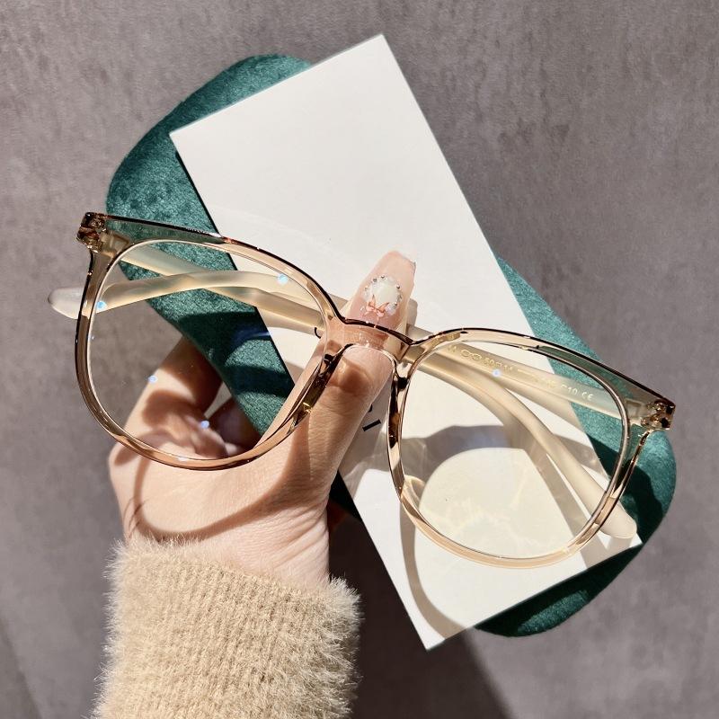 

Простые очки в черной оправе в стиле знаменитостей, женские универсальные очки для похудения, простые очки с защитой от синего света, мужские сверхлегкие очки для близорукости, оправа