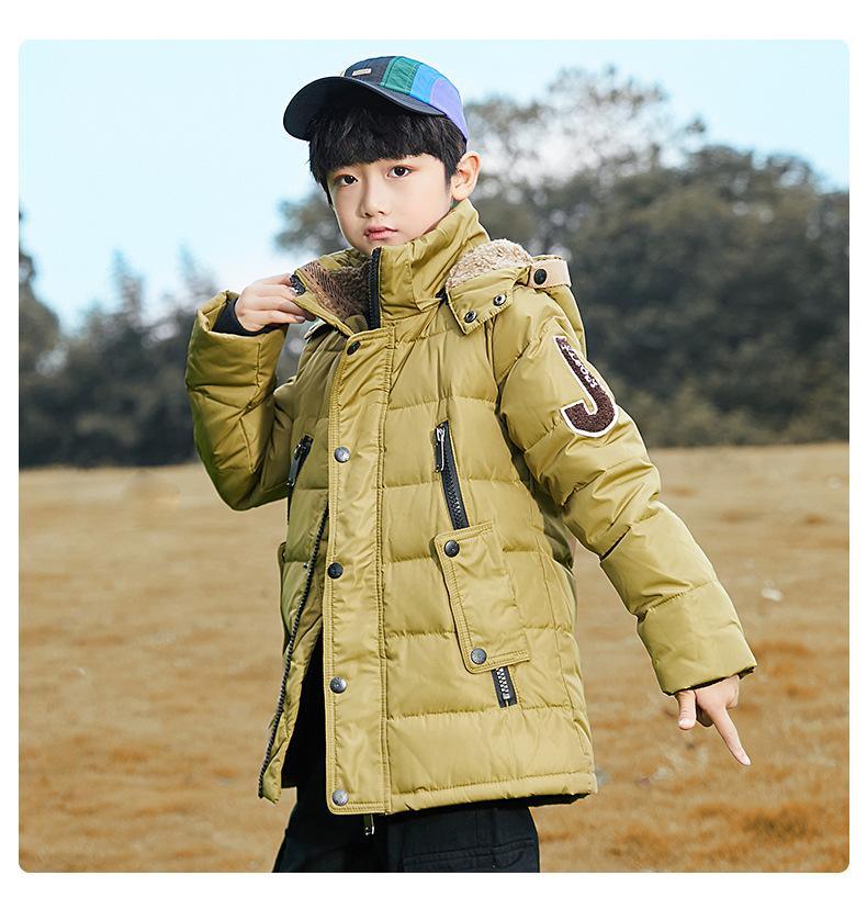 30 Degree Big Boys Warm Children's Winter Duck Down Jacket for