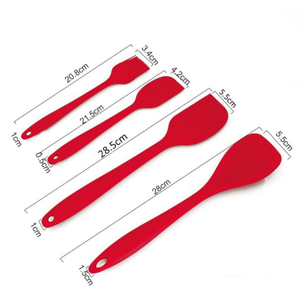 10Pcs/set High Temperature Resistant Silicone Cookware Sets Non-stick Shovel Ladle Kitchen Utensils