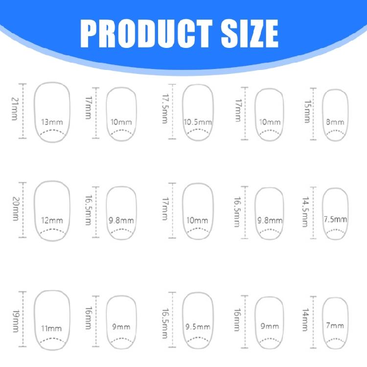 Almond Nail Tips Fake Nail Glues On Nail Stick On Nail Heart Press On Nail Artificial False Nail for Womens Girls