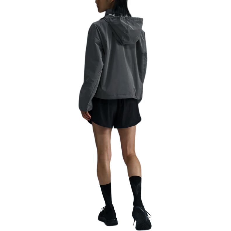 Nike Removable Logo Long Sleeve Loose Cotton Jacket Women jackets Black FV6421-011
