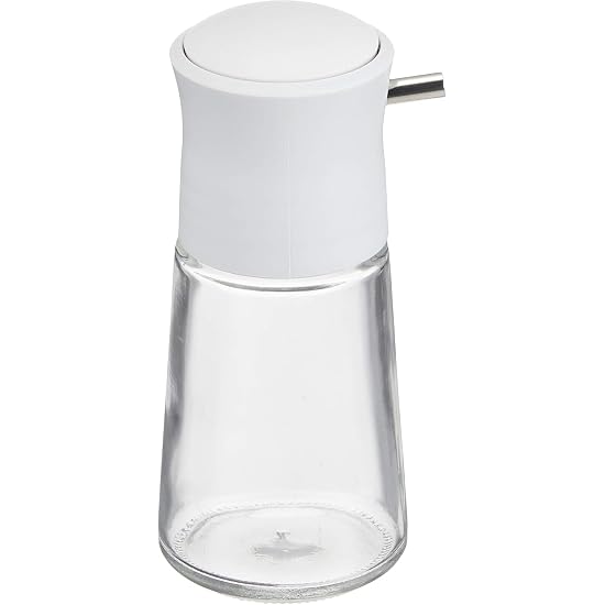 RISU Push-Type Soy Sauce Dispenser, Stavia Luxe Push Seasoning Dispenser, White, S, 80ml [Set of 2],