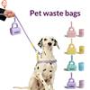Dog Waste Bag Dispenser Compact Silicone Holder with Carabiner for Hiking Camping Outdoor Events