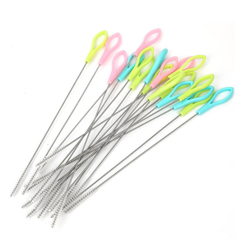 Lot de 3 brosses de nettoyage pour bouteilles en acier inoxydable, brosse à cheveux souple, pipette, pailles, outils de nettoyage ménager, brosses de nettoyage polyvalentes