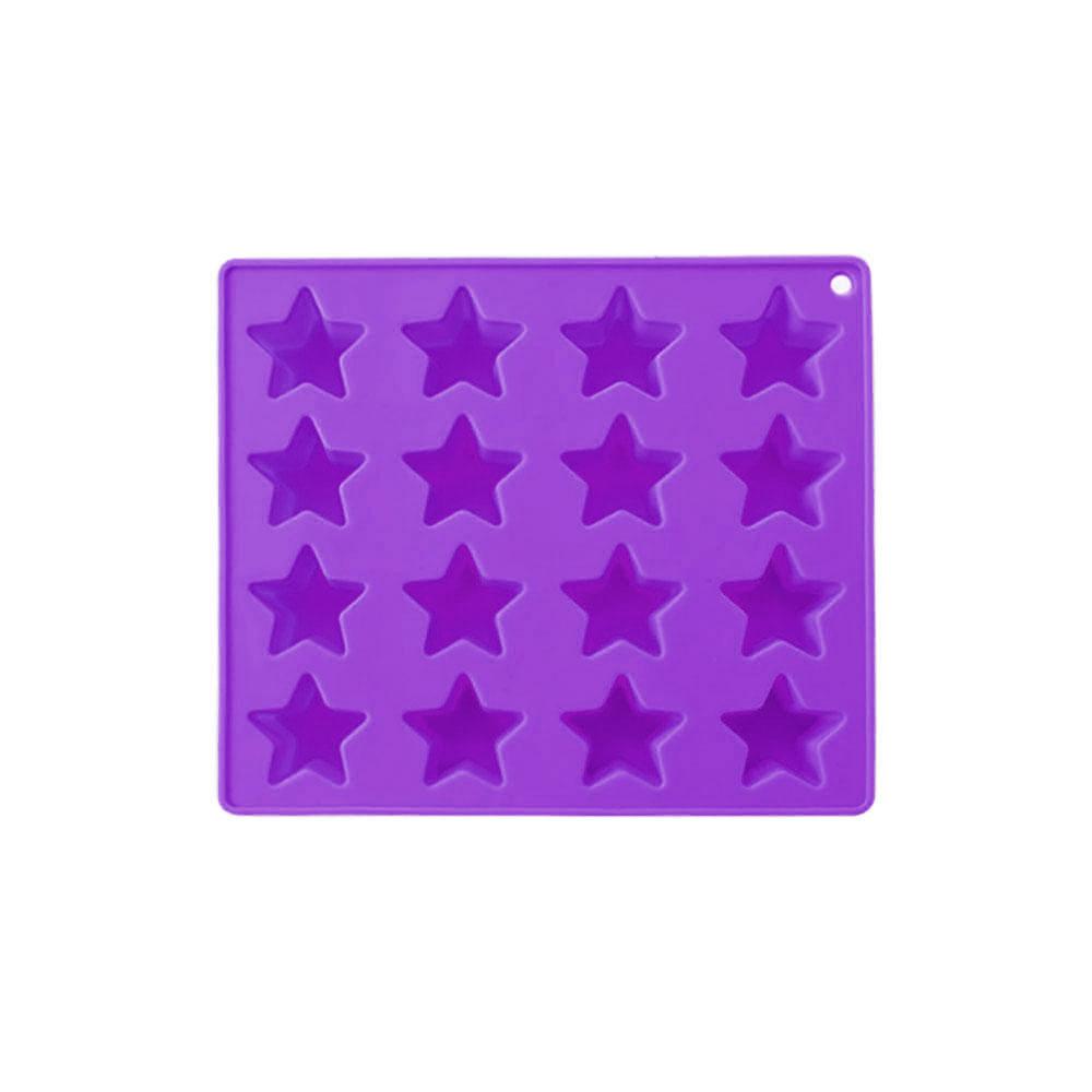 Silicone world 16 grid star ice grid Silicone Mold  Ice Cube Tray DIY Chocolate Fondant Mould Pastry Jelly Cookies Baking Tools