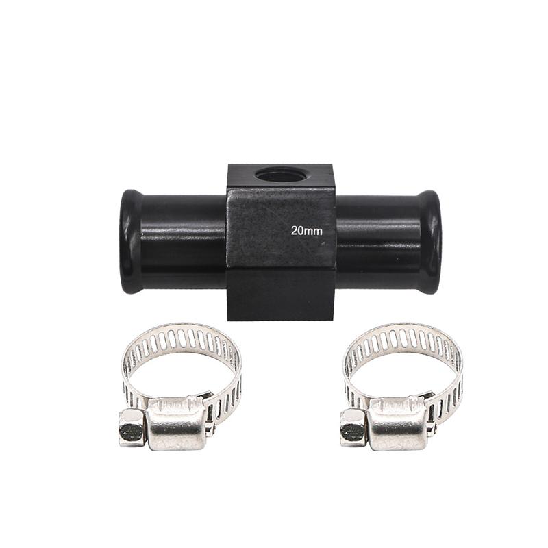 Water Temp Gauge Radiator Sensor Joint Pipe Hose Water Temperature Adapter Aluminium Alloy For Car Truck Motorcycle Size 18-40mm