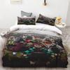 Duvet Covers Demon Slayer Bedding Sets Cartoon Comforter Bed Linen Boys Kids Single Double Size Soft Bedclothes Home Decor Anime