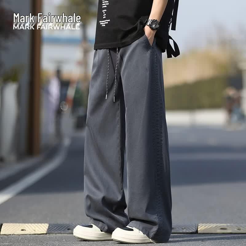 MARK FAIRWHALE Men s Summer Cool-Feel Straight-Leg Casual Pants 2XL