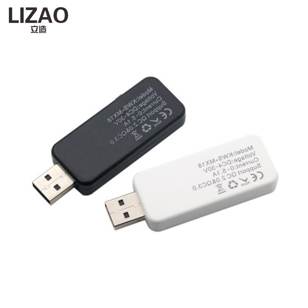 LIZAO 10-in-1 USB Tester DC Digital Voltmeter Ammeter with Color Screen for Charger Power Bank Testing