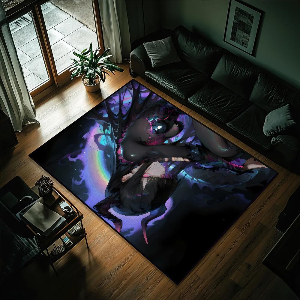 Anime-Mädchen H-Horn Kleiner Teppich Nachttisch Küche Bad Wohnen Zuhause Haus Schlafzimmer Fußmatte Fußabtreter Teppich Dekoration