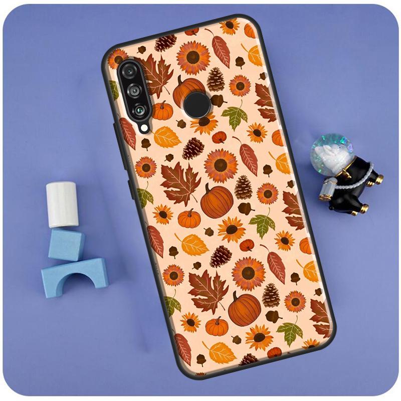 Herbstkürbisse Für Huawei Nova 11 Pro 9 10 SE 7i 8i 11i 12i Y60 Y61 Y70 Y72 Y73 Y90 Y91 P30 P40 Lite Hülle