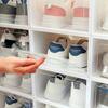 15pcs Transparent Shoe Storage Boxes - Space-Saving Foldable Shoe Organizer, for Sneakers, Boots, and Shoes - Pp Material, Shoe Storage Organizer
